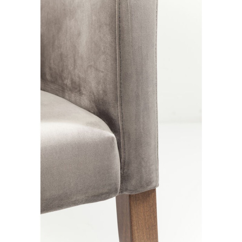 Chair with Armrest Mode Velvet Grey